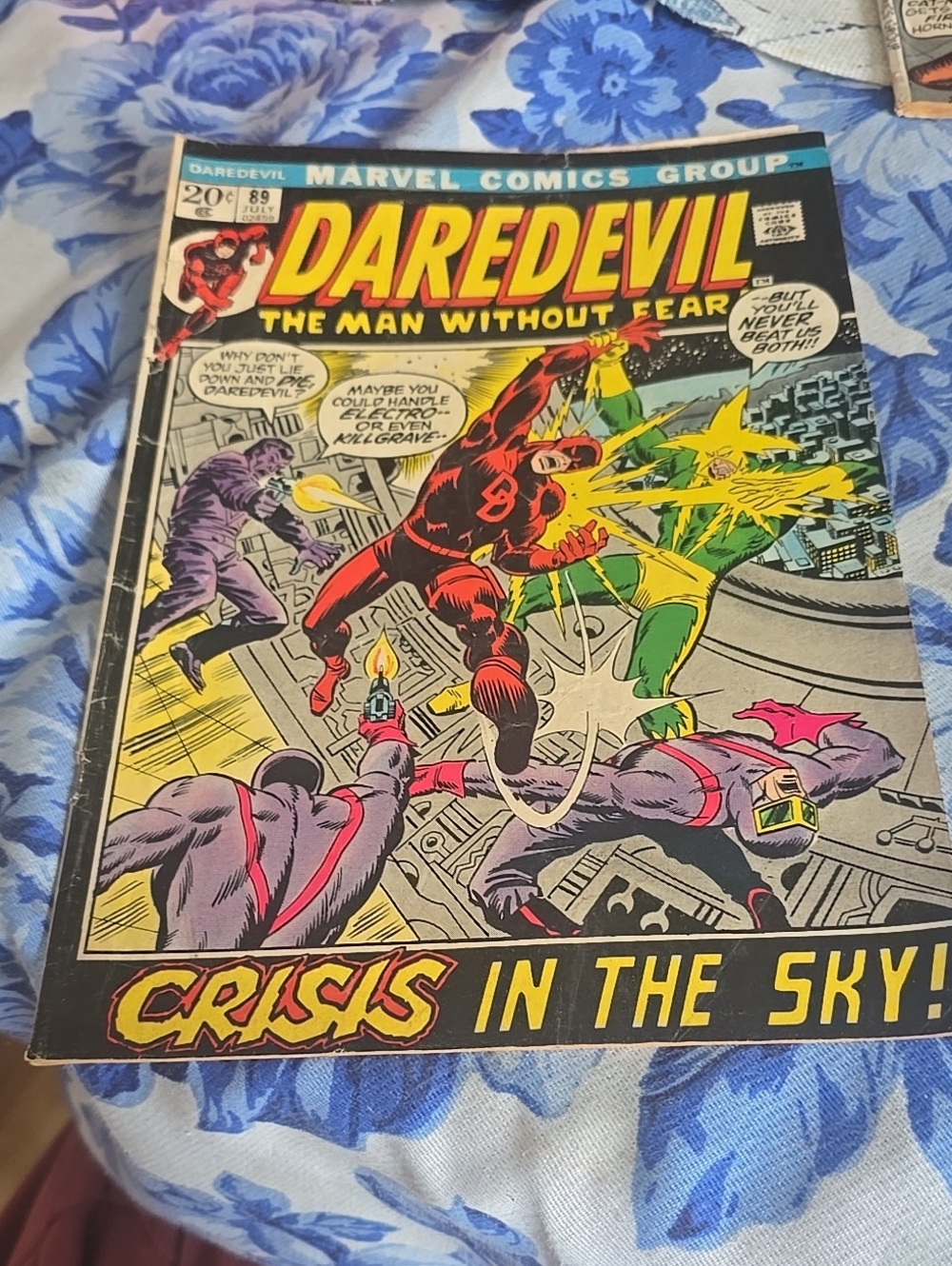 DAREDEVIL #89 Crisis in the Sky! Marvel Comic Book